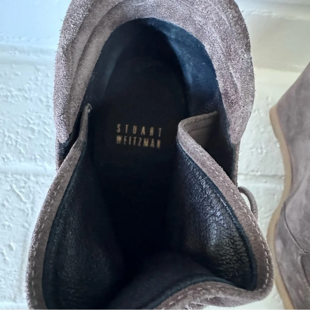 Stuart Weitzman Gray Wedge Ankle Boots - Picture 10 of 11